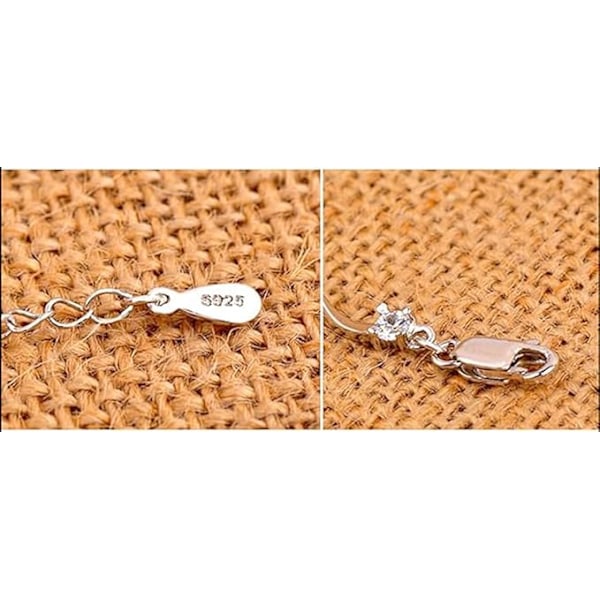 925 sterlingsølv armbånd lavet med funklende hvide cubic zirconia til kvinder og piger
