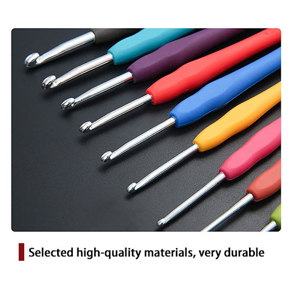 Multifarvede Hæklenåle Garn Strik s 2-8mm Tilfældige Farver 2.5MM