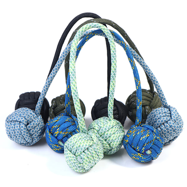 Begleri Bollar Fingerfärdighet Paracord Stress Extrem Fingerleksaker Green