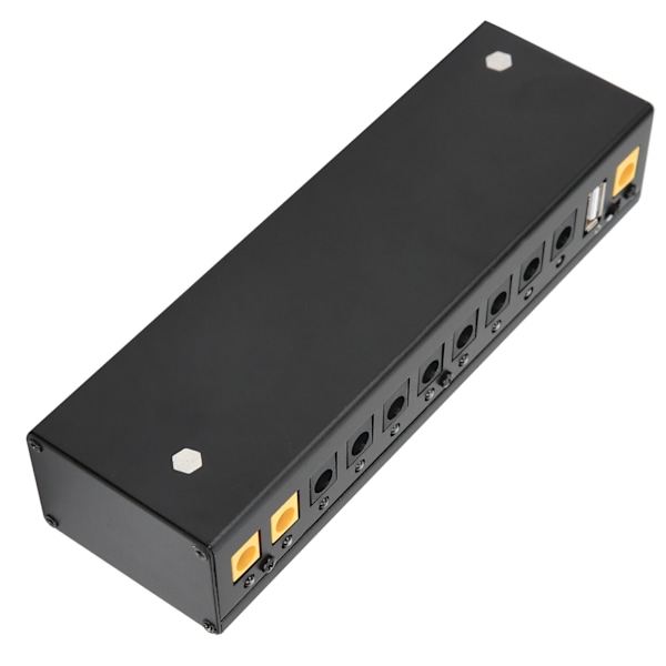 Pedal Strømforsyning Elektrisk Gitar Effektpedal Kortslutning/Overstrømsbeskyttelse 100-240V EU Plugg