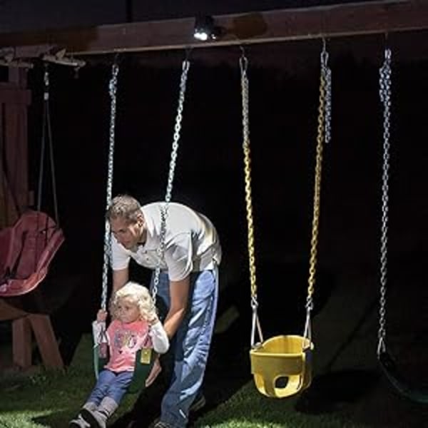 Ulkokäyttöön tarkoitettu seinävalaisin liiketunnistimella | 1000 lumenin LED-ulkovalo | Langaton akkukäyttöinen valaistus | 360 asteen kierto ja kallistus