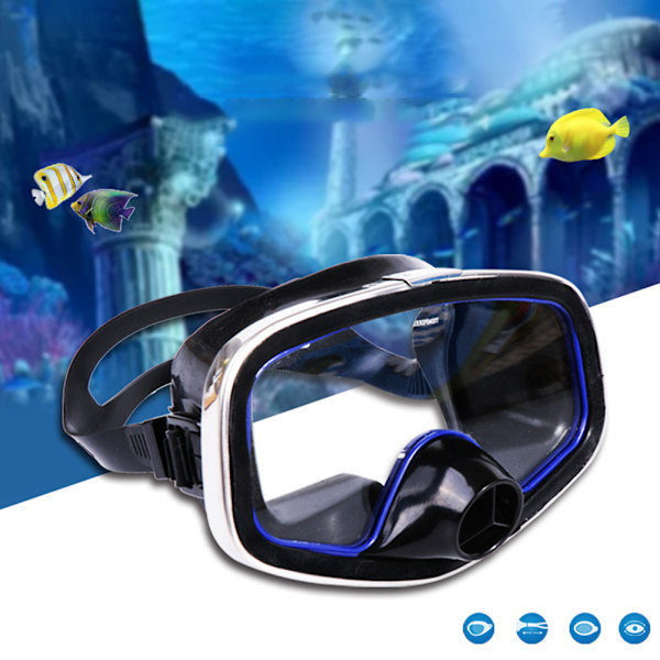 Härdat Glas Ytdykmask Glasögon Vuxen Undervattenssimning Vattentäta Snorkelglasögon
