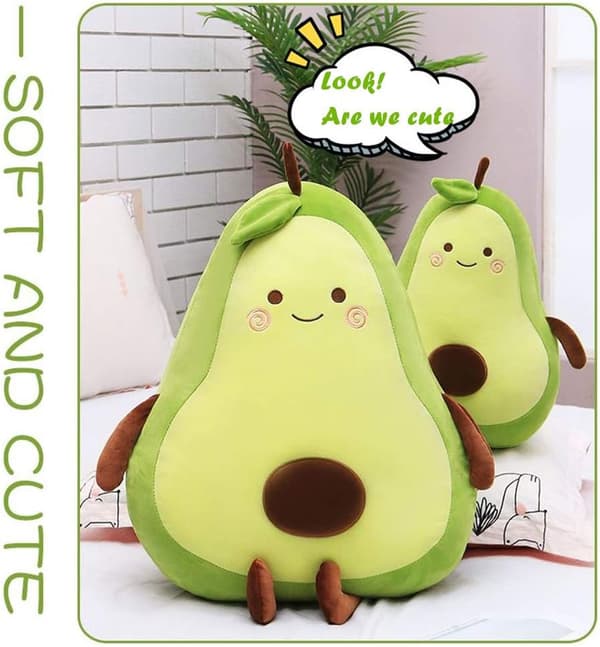 13,7 tommer grøn stor simulation avocado bamse sove{F3}