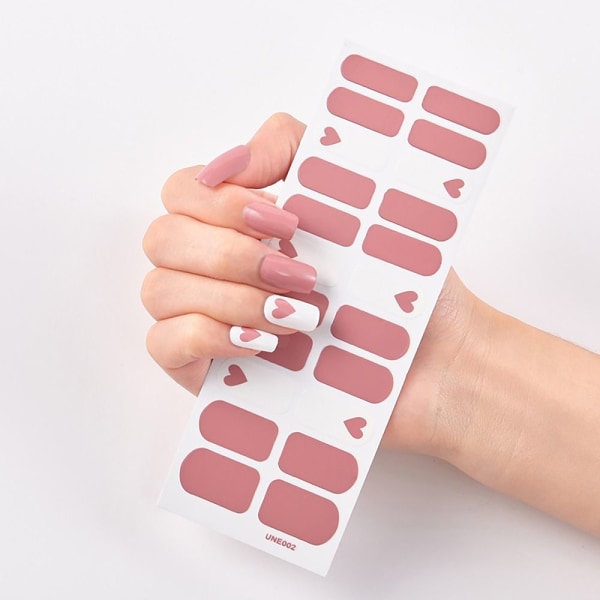 Gel Nail Stickers Nagellapp UNE002 UNE002