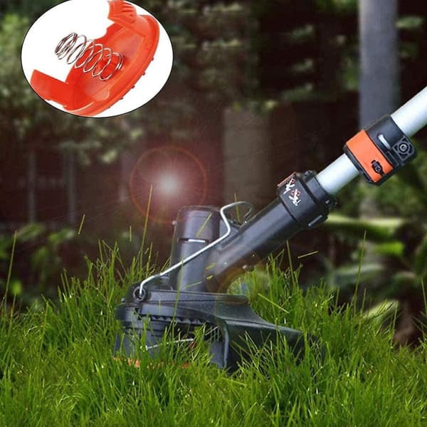 6 stk. spoledekseltrimmer, Black Decker hjulkompatible erstatningsspoledeksler med fjærreservedeler for {F3}