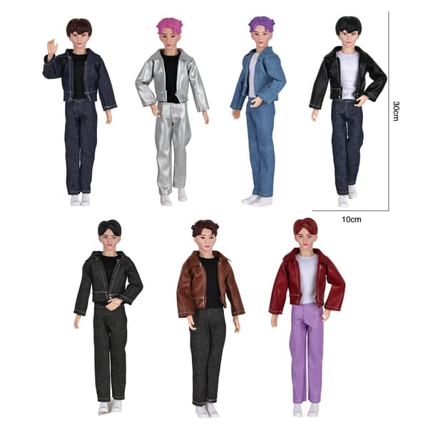 BTS 11,5 tommer LED musik plysdukke, 7-farvet lysende figur til fans og samlere 6