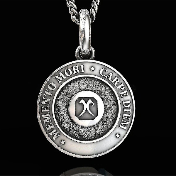 Memento Mori Pääkalloriipus Kaulakoru Miehille Goottilainen Punk Korulahja Asuste