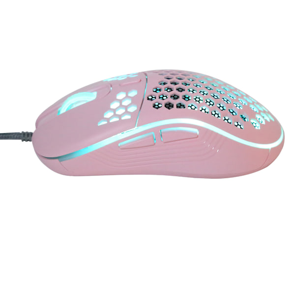 Trådbunden Mus 4-Stegs DPI Justerbar Ihålig RGB Ljuseffekt Gaming Laptop Tillbehör
