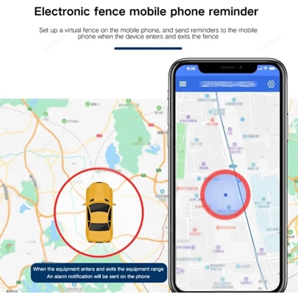 GPS-spårare Stark Magnetisk Bilfordonsspårning Anti-förlust, Multifunktions GPS Mini-lokalisator, Automatisk inspelning/röstaktiverad återuppringning med app