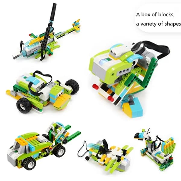 We.Do 2.0 Core Set Programmeringsrobot 45300 Elektroniska Byggstenar DIY Högteknologiska Pedagogiska Leksaker Barnpresent 1 Set with box
