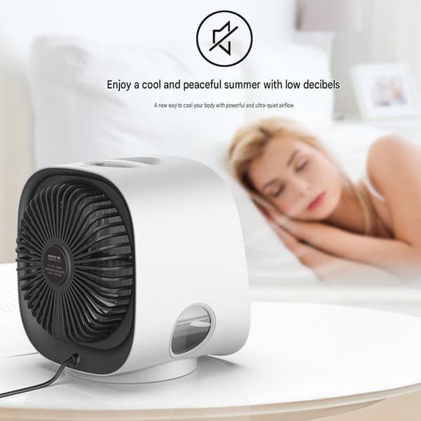 Modern mini luftkylare USB AC / Fläkt Luftfuktare green