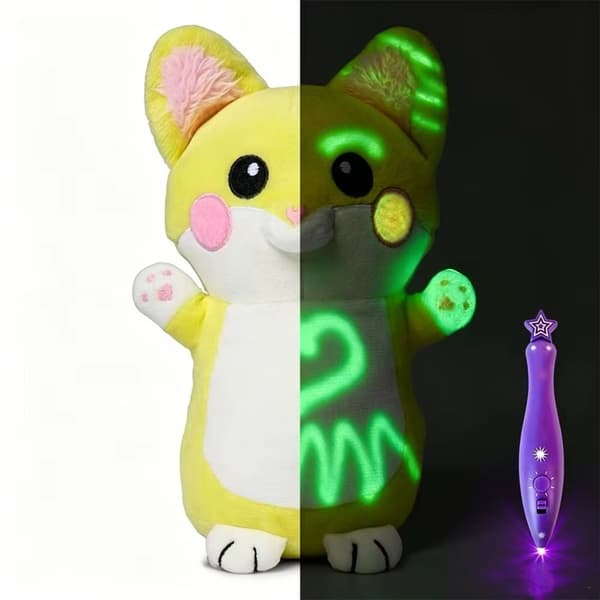 GlowBabies Ljusande Gosedjur, Självlysande Ritdocka för Barn Little Fox