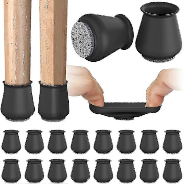 16 st Stolsbensgolvskydd, Silikonskydd för att skydda golv Filtbotten Möbel Anti-Slip Pads Caps