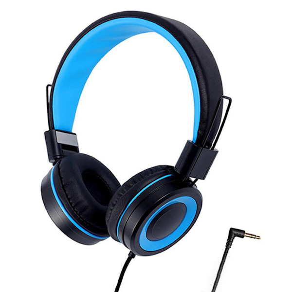 Barnehodetelefoner - Sammenleggbare Stereo Flokefri 3,5 mm Jack-kabel
