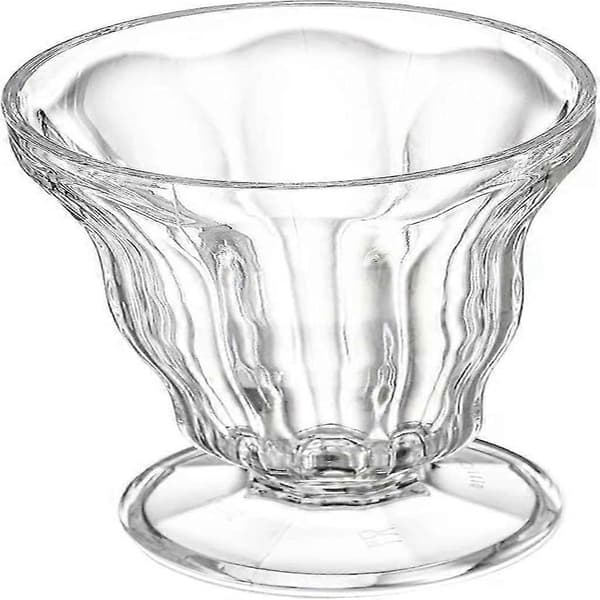 6-pack akrylmilkshakeglas, 15 OZ klara gammaldags läskglas okrossbara