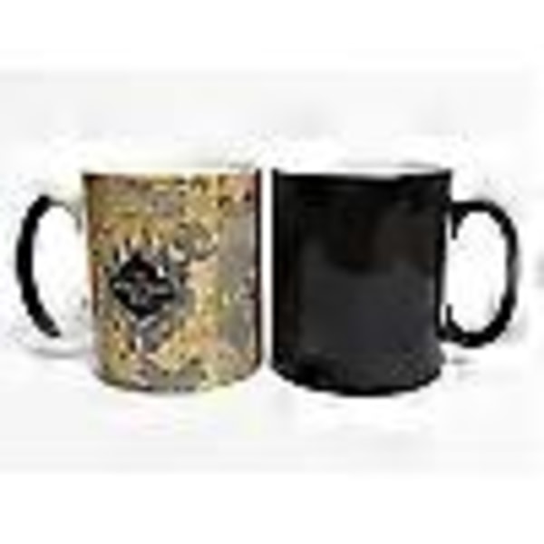 Light Magic Marauders Map 31 cl Farveskiftende Krus, Varmefølsom Keramisk Kaffekop, Bedste Gave til Venner