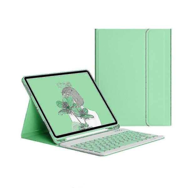 Etui med tastatur til iPad 9. 8. 7. 10,2 tommer 2021 2020 2019 Grøn Green