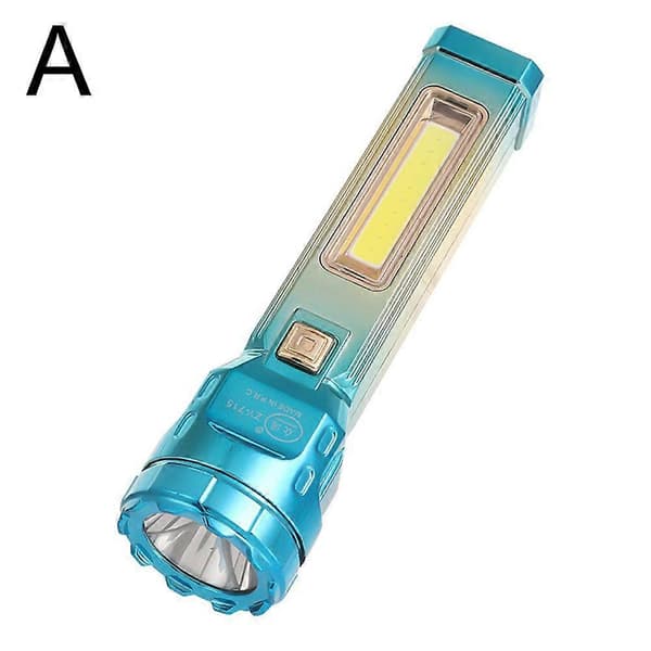 Solarlommelygte Lille LED Lommelygte Mini Super Lys Penlight USB COB