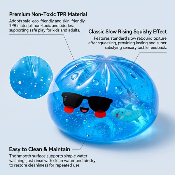 Original Mysterious Dumpling Shark Edition | Viral Blødt Plyslegetøj Blind Box - Stor - Perfekt Gave{F3} 1pcs