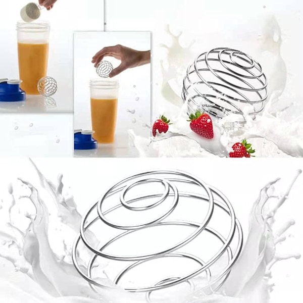 6 ST Shaker Ball Whisk Ball Milkshake Protein Shaker Ball Wire