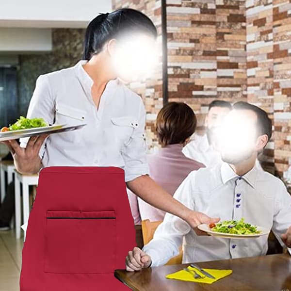 Enkelt förkläde för servitörer som arbetar på restauranger