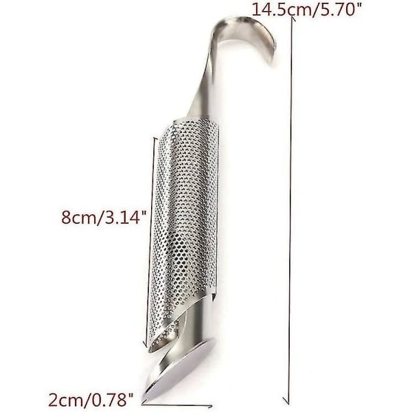 Teinfuser i rostfritt stål med inox-sil, set om 2