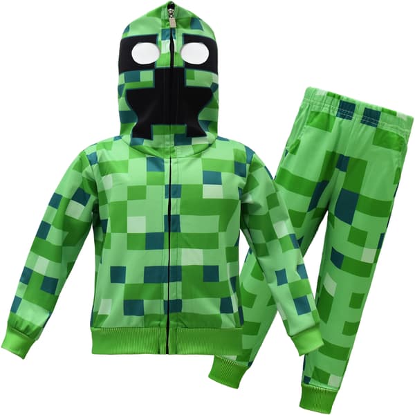 Minecraft - Kostymdräkt för barn (långärmad jacka + byxor) 36263 140cm
