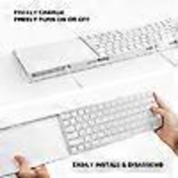 Nye modeller PÅ LAGER for Apple Magic Trackpad 2/3 / Magic Keyboard 2/3 Justerbart feste Sidebord Holder Stativ