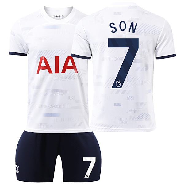 23-24 Tottenham Hotspur hemmatröja fotbollströja nr 7 Son Heung-min 9 Richarlison 17 Romero tröja barn herr och dam kostym No socks size 7 No socks size 7 22 yards