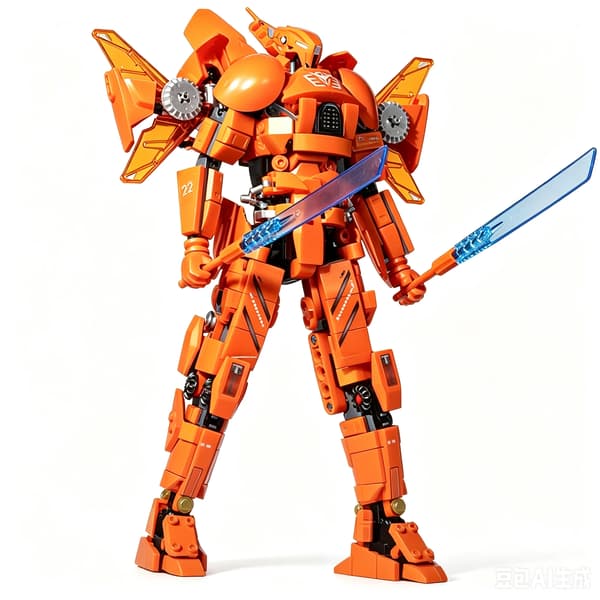 Mecha Byggeklodser Modelsæt, Robot Samleklodslegetøj, Samleobjekt Mecha Figur Display Saber Athena