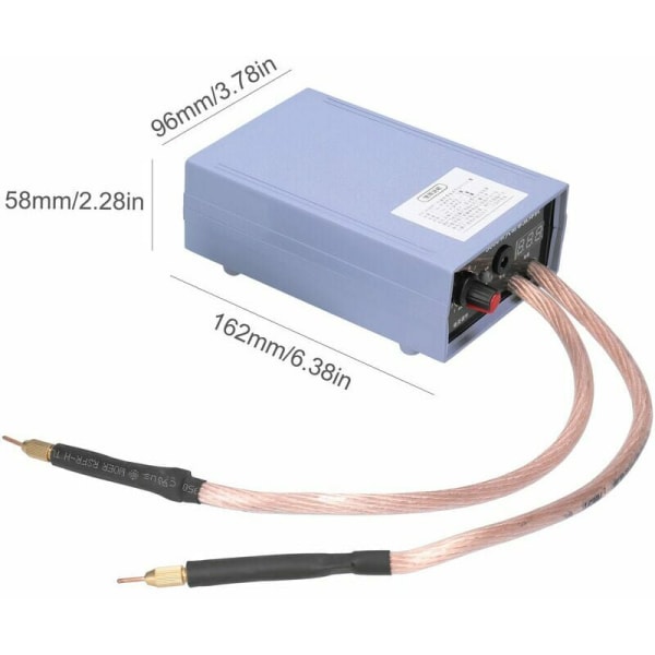 18650 Punktsvets 5000W 6200mAH, 0-800A Bärbar Ström Justerbar Punktsvets för 18650 Batterier