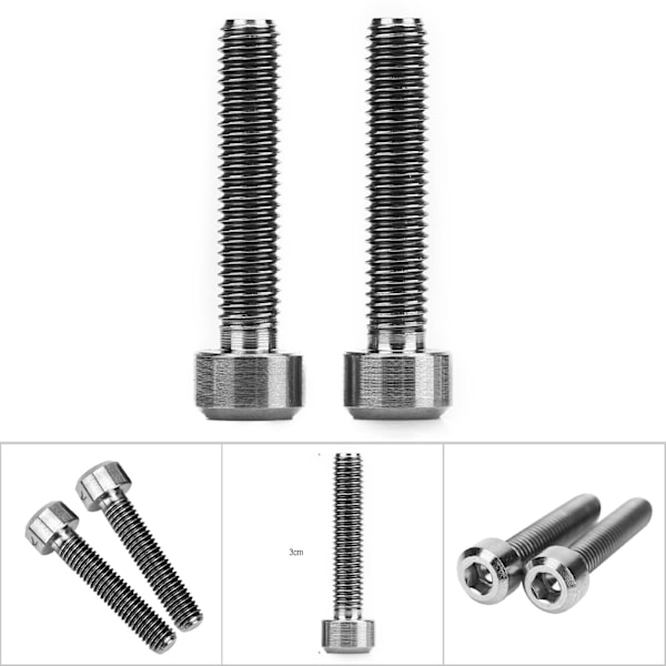 2kpl/setti M5x25mm Titaaniseos Polkupyörän Jarrukahvan Pultit Maastopyörän Ruuvit (titaani)