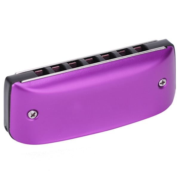 Harmonika 7-Huls Mini Blues Studerende Voksen Begynder Spiller Farve Mundharmonika Blæseinstrument C-Dur Lilla