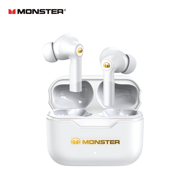 MONSTER XKT02: Trådløse Bluetooth-hovedtelefoner med Toplyd White