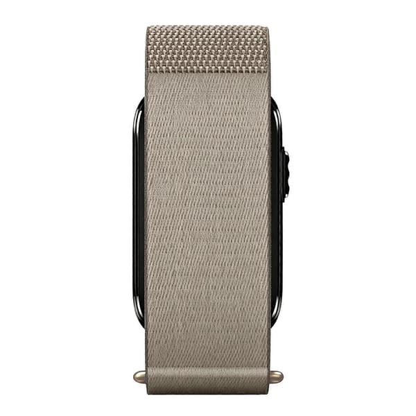 Nylon krog- og løkkefastgørelsesarmbånd til Garmin CIRQA Smart Band Soft Mist Gray
