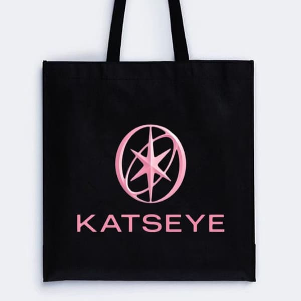KATSEYE Trykt Skulderveske i Kanvas for Studenter, Lett Crossbody-veske for Campus 1