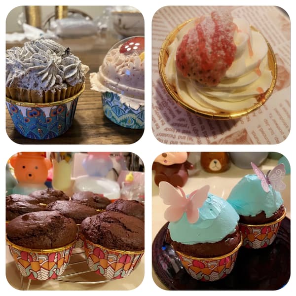 50 stk. Boho Cupcakeforme – Engangs varmebestandige Muffinsforme med valgfri låg, Bageforme til Cupcakes, Bryllupper og Fødselsdagsfester White Blue 50 Cake Cups Without Lids