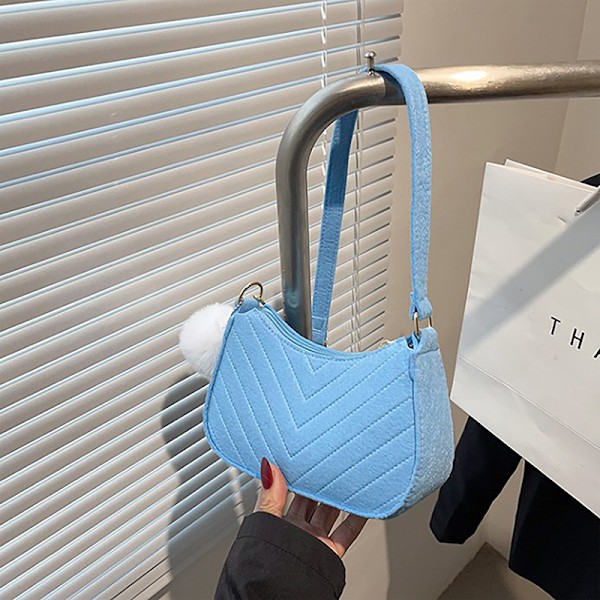 Mode Dam Handväska Enfärgad Casual Mini Armhåleväska Fema Gray