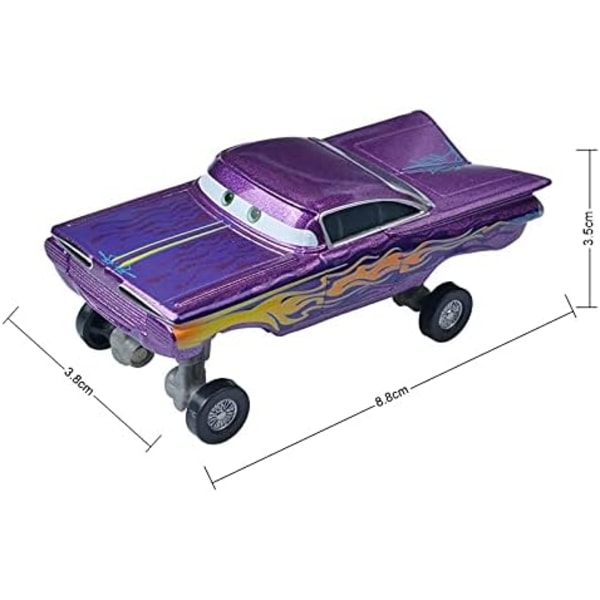Disney Pixar Bilar 3 Chick Hicks Polis McQueen Mater Fabulous Hudson Diecast Metall Legering Modell Bil Leksaker för Pojkar (Färg : Chick Hicks) Francesco Bernoulli