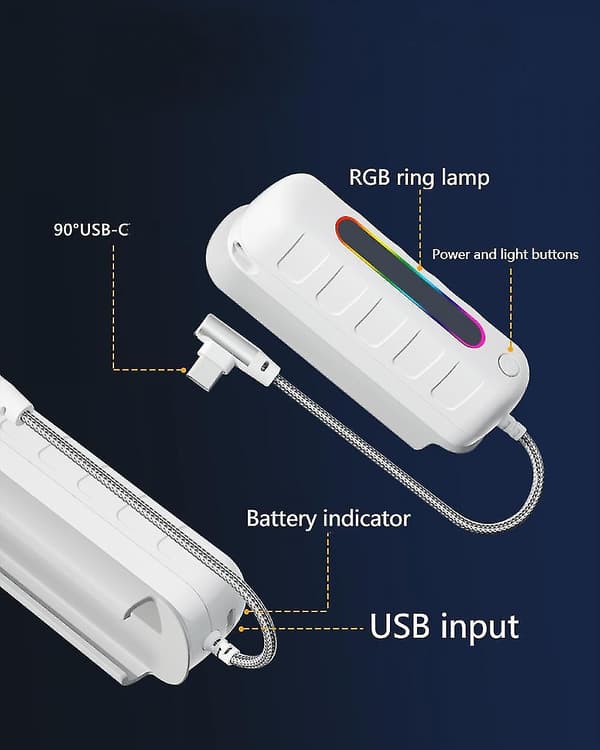 Kompatibel med Oculus/Meta Quest 2 og Quest, Elite Strap-lader, 5000mah hurtiglading og utvidet batteri for 2 timer
