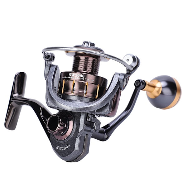 SW Serie Havfiskeshjul Høj Styrke Let Kast Langt Skud Metal Spinnende Hjul SW2000