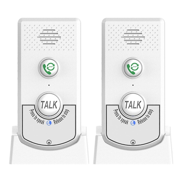 Trådlös intercom för hemmet med röstkommunikation, tvåvägs samtalsfunktion, extra lång räckvidd, trådlös röstintercom för äldre, WELLNGS