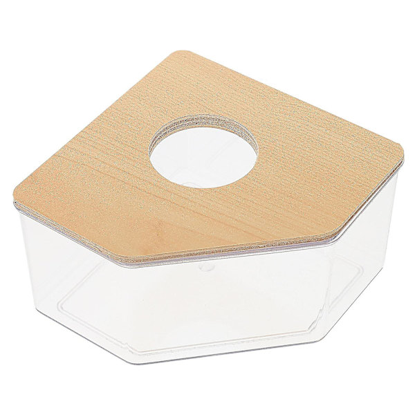 Bærbart badekar Lille Chinchilla badekar Hamster badehus Genanvendeligt Hamster badeværelse Hamster badekar 13X13X7.5CM