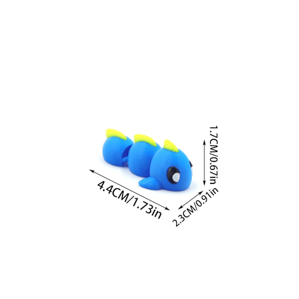 3D-printad färgglad mini djurmodell liten figur barnleksak tecknad docka Little Fox