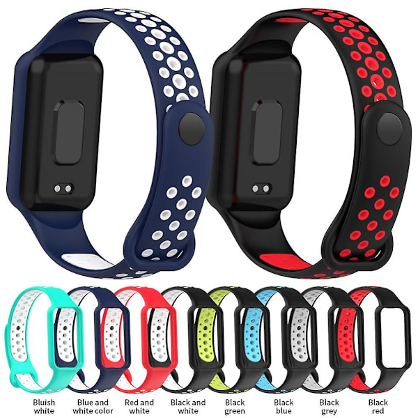 Watch til Amazfit Band 7 Smart tilbehør Silikon Justerbar rem Udskiftning Sportsrem til Amazfit Band 7 Watch A2384