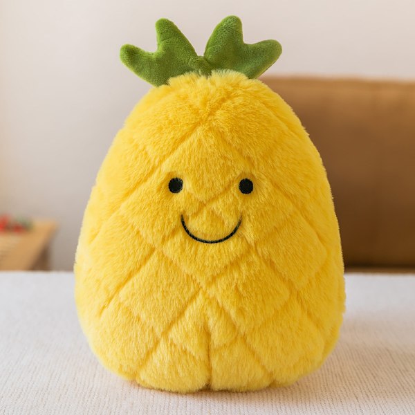 Frukt plyschleksak hänge simulering söt docka liten docka parti 8 tum hårgreppmaskin bröllop kasta docka Pineapple 8 inches/about 25 cm [ready to ship]