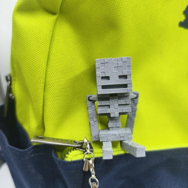 3D-utskrift min värld spel perifer docka leksak modell nyckelring hänge dekoration silver