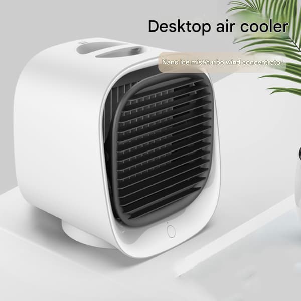 Moderne mini luftkøler USB AC / Ventilator Luftfugter green