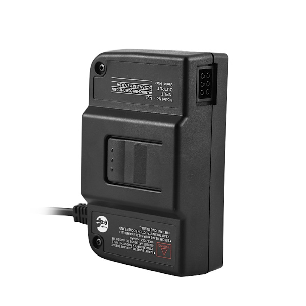 Ersättningsströmadapter AC-adapter Hög Effektivitet Säkerhetsskydd för Nintendo 64 N64 EU