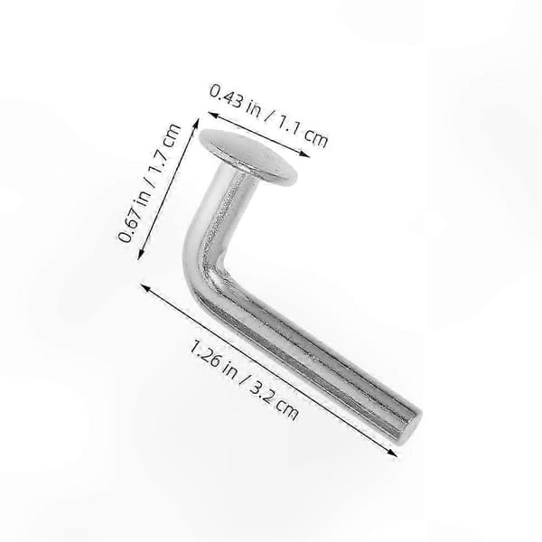 100 st kraftiga galvaniserade L-formade säkerhetsbultar för pallställ i lager Silver 3.20X1.70X1.10CM